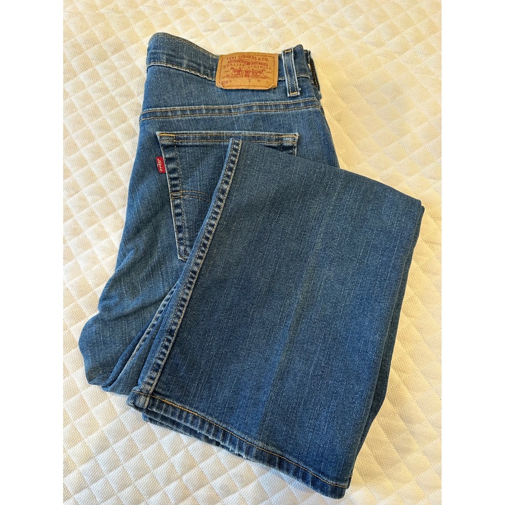 Y2K VTG Levis 515 Boot Cut Jeans Mens 33x28.5 Medium Wash Blue Denim Made in USA